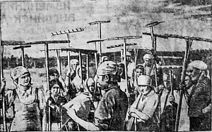 1941_07_23_172_3_Фото домохозяек Дзержинского района на уборке в совхозе Зональная.png